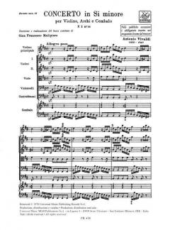 Concerto H-Moll F 1/38 T 96 RV 389 (Antonio Vivaldi) 