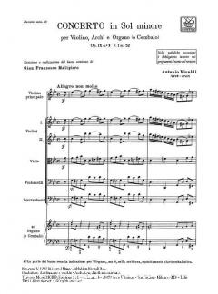 Concerto G-Moll F 1/52 T 127 (Antonio Vivaldi) 