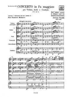 Concerto F-Dur F 1/71 T 165 RV 289 (Antonio Vivaldi) 