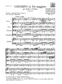 Concerto G-Dur F 11/32 T 252 (Antonio Vivaldi) 