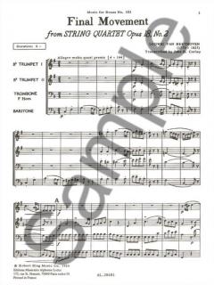 Final Movement Op. 18 No. 2 (Ludwig van Beethoven) 