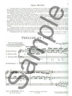 Prelude et Fugue en Sol Majeur von Nicolaus Bruhns 