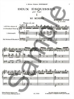 2 Esquisses Op. 41 von Marcel Dupre 
