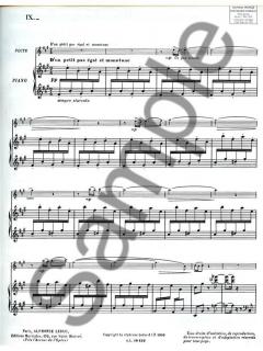 Histoires No. 9 La Marchande D Eau Fraiche Flute Trav. et Piano von Jacques Ibert 