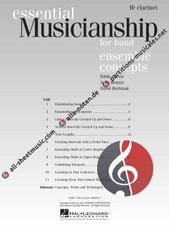 Essential Musicianship For Band Ensemble Concepts (John Benzer) 