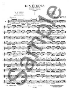 10 Etudes d'Apres Kessler von Marcel Moyse 