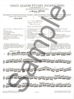 24 Etudes Journalieres von Marcel Moyse 