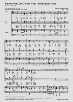 Händel: Three Wesley hymns (Georg Friedrich Händel) 
