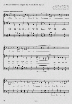 Chorheft zum EG 