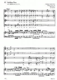 Chorbuch Mozart/Haydn III (W.A. Mozart) 