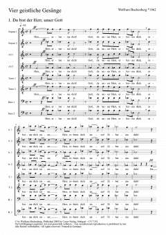 4 geistliche Gesänge von Wolfram Buchenberg (Download) 