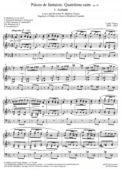 Quatrième Suite op. 55 von Louis Vierne 