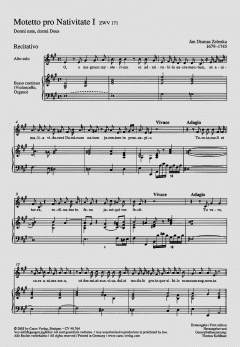 Dormi nate, dormi Deus ZWV171 von Jan Dismas Zelenka 