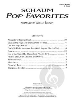 Schaum Pop Favorites, A: The Red Book 