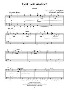 God Bless America And Other Patriotic Piano Duets Level 5 