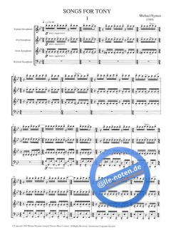 Songs for Tony von Michael Nyman 