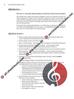 Essential Musicianship For Band: Masterwork Studies 
