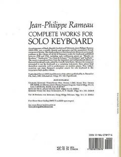 Complete Works for Solo Keyboard von Jean-Philippe Rameau 