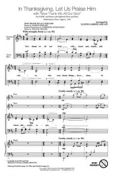 In Thanksgiving, Let Us Praise Him 