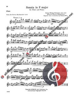 4 Sonatas for Flute and Piano von Georg Philipp Telemann 