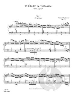 15 Etudes Virtuositie Op.72 von Moritz Moszkowski 