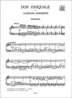 Don Pasquale Vocal Score Italian von Gaetano Donizetti 