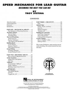 Speed Mechanics For Lead Guitar von Troy Stetina 