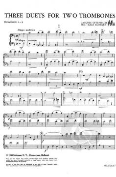 3 Duets For 2 Trombones von Jacques Offenbach 