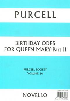 Birthday Odes For Queen Mary Part II von Henry Purcell 