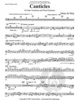 Canticles von Johan de Meij 