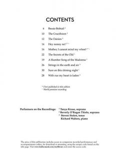 Ten Selected Songs von Samuel Barber 