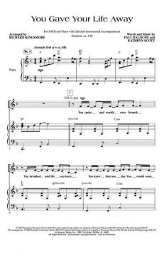 You Gave Your Life Away von Paul Baloche (Download) 