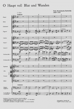 O Haupt voll Blut und Wunden (Felix Mendelssohn Bartholdy) 