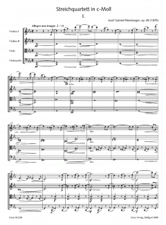 Kammermusik 1 (Gesamtausgabe, Bd. 29) von Josef Gabriel Rheinberger (Download) 