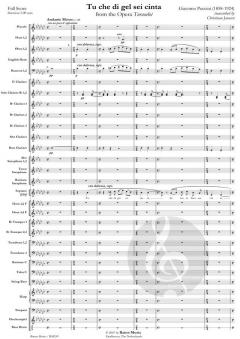 Tu che di gel sei cinta from The Opera Turandot von Giacomo Puccini (Download) 