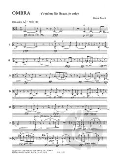 Ombra für Violoncello solo oder Violine/Viola von Heinz Marti im Alle Noten Shop kaufen