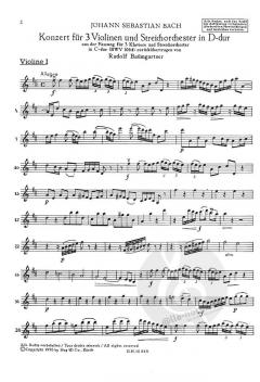 Konzert in D-Dur BWV 1064 von Johann Sebastian Bach 