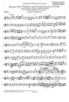 Konzert in D-Dur BWV 1064 von Johann Sebastian Bach 