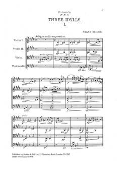Three Idylls von Frank Bridge 