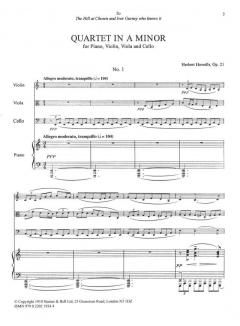 Quartet In A Minor, Op. 21 (Herbert Howells) 