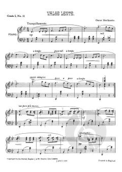 Valse Lente von Oskar Merikanto für Klavier im Alle Noten Shop kaufen