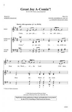Great Joy A-Comin' (David Angerman) 