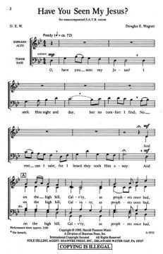 Have You Seen My Jesus? (Richard Wagner) 