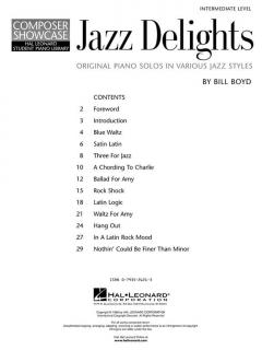 Jazz Delights Piano Solos von Bill Boyd 