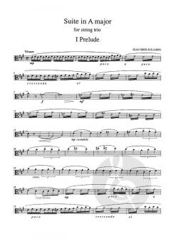Suite A-Dur von Jean Sibelius für Streichtrio im Alle Noten Shop kaufen (Stimmensatz)