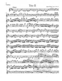 3 konzertante Trios op. 11 von Ignaz Pleyel für Violine, Viola und Violoncello im Alle Noten Shop kaufen (Stimmensatz)