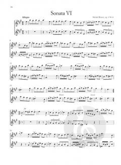 6 Sonaten op. 1 von Michel Blavet für zwei Querflöten im Alle Noten Shop kaufen