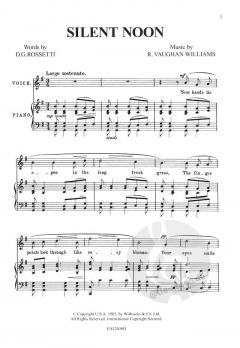 Silent Noon in G von Ralph Vaughan Williams 