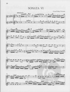 6 Sonaten für zwei Altblockflöten ohne Bass Band 2 (Georg Philipp Telemann) 