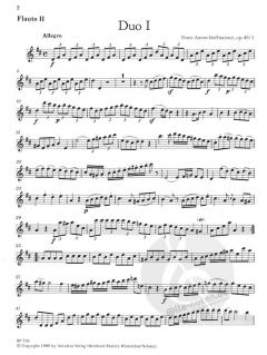 6 Duos für zwei Flöten op. 49 von Franz Anton Hoffmeister im Alle Noten Shop kaufen